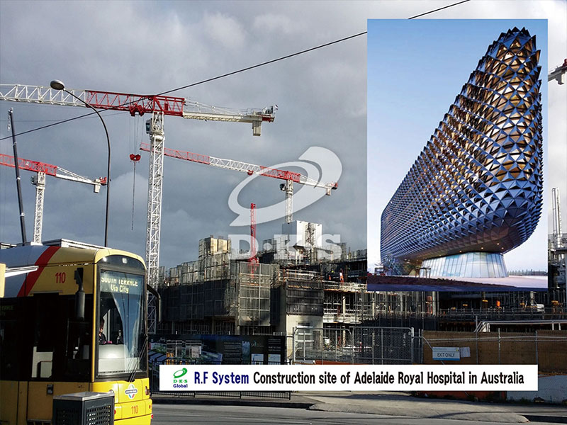 Construction site of Adelaide Royal Hospital in Australia